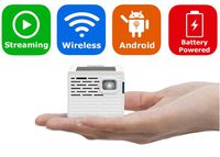 AAXA P2-A Android Smart LED Pico Projector - Support Full HD 1080P with HDMI, Android, WiFi and Bluetooth for Smartphone, iPhone, iPad, Gaming, Laptop, and Home Cinema