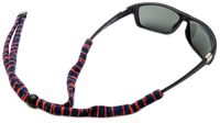 Chums Original Cotton Standard End Eyewear Retainer Colors, Navy Red Stripe