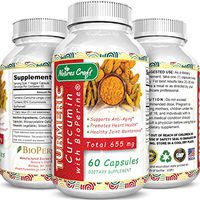 Turmeric Curcumin with Bioperine Antioxidant Supplement - Turmeric Capsules with Curcumin Supplements for Anti Aging Brain Booster and Joint Support - Turmeric with Black Pepper Brain Supplement