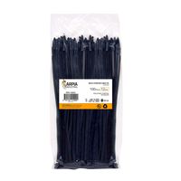 Cable Zip Ties Heavy Duty 12 Inch, Multi Prupose Strong Plastic Wire Ties with 50 Pounds Tensile Strength, 100 pieces, Black Nylon Tie Wraps, Arpia Industrial A9605, Quality Cable Ties