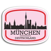 2 x 10cm Munich Munchen Germany Vinyl Stickers - Sticker Laptop Luggage #19562 (10cm Wide)