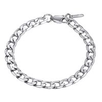 Stainless Steel Bracelets Men Women Jewelry Gifts Stacking Layering Curb Chain Cuban Link Bracelet