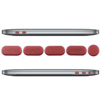 kwmobile Anti-Dust Protection Plugs Set - Silicone Rubber Dust Plug Stopper for Apple MacBook Pro 13" / 15" (from 2016) - Rose Gold