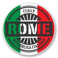 2 x 10cm/100mm Rome Italy Vinyl SELF ADHESIVE STICKER Decal Laptop Travel Luggage Car iPad Sign Fun #6106