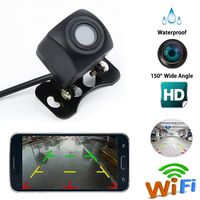 Luixxuer Universal Car Rear View Reversing Backup Camera Wireless with WiFi Waterproof 150 Degrees Wide View for All Smartphone