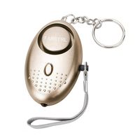 FARCTRL Safesound Personal Alarm Keychain with LED Flashlight,130-140db Personal Alarms-Safety and Self Defense Key Ring for Kids Women (Gold)