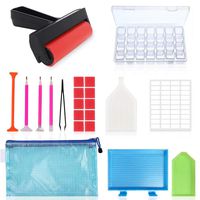 22 Pieces 5D Diamonds Painting Tools and Accessories Kits with Diamond Painting Roller and Diamond Embroidery Box for Adults or Kids