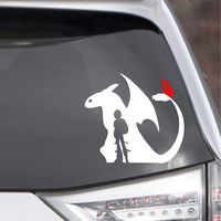 How to Train Your Dragon Toothless Hiccup Vinyl Decal Sticker by SSTS Prints