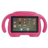 Gallity Kids Toy Shockproof EVA Handle Stand Case Cover For Amazon Kindle Fire HD 7 2015 (Hot pink)