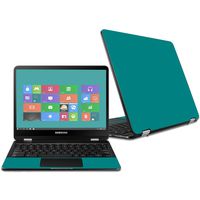MightySkins Skin Compatible with Samsung Chromebook Pro 12.3" - Solid Teal | Protective, Durable, and Unique Vinyl Decal wrap Cover | Easy to Apply, Remove, and Change Styles | Made in The USA