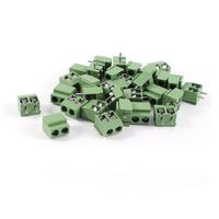 Saim Screw Terminal Block 2 Pole 5mm Pitch Mount Screw Terminal Block Connector 8A 250V 30Pcs