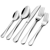 Flatware Silverware Set, HaWare 40-Piece Stainless Steel Cutlery Set, Classic and Elegant Design, Service for 8, Basis Tableware, Dishwasher Safe