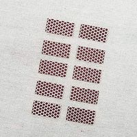 Rectangle Match Strikers 0.50" x 1.00" - Honeycomb Pattern