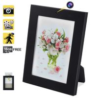 16GB Hidden Nanny Camera Picture Frame Motion Activated Video Recorder with Photo Taking Function, Support 64GB Memory Card in Max