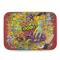 Ooze Life - Biodegradable Rolling Tray - Chemical Free Bamboo Rolling Tray - Serving Tray - Decomposable Tray - Dry Herb Accessories - Non-polluting Rolling Tray (Universe, Medium 11" x 8")