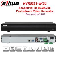 Dahua NVR5232-4KS2 32Channel 1U 4K&H.265 Pro Network Video Recorder (V2.00) 2 SATA III Ports Smart H.265+ HDMI VGA Output (no PoE Port) Original English Version upgradable