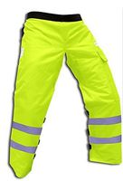 Forester Chainsaw Safety Chaps with Pocket, Apron Style (Regular 37", Safety Green)