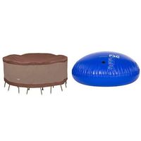 Duck Covers Ultimate Round Table & Chair Set Cover 96" Diameter with Duck Dome Airbag, 54"D x 24"H