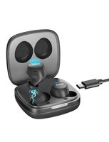 Tribit FlyBuds Wireless Earbuds - 5.0 Bluetooth Earbuds 36Hrs Playtime for Gym Running, Mono Mode IPX5 Waterproof True Wireless Earbuds Built-in Mic Touch Control Passive Noise Canceling, Black