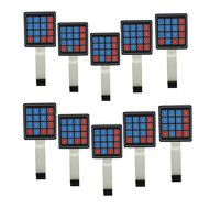 Diymore 10pcs 4x4 Matrix Array 16 Key Membrane Switch Keypad 8-pin Keyboard for Arduino/AVR/PIC