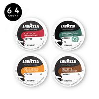 Lavazza Coffee K-Cup Pods Variety Pack for Keurig Single-Serve Coffee Brewers, 64 Count