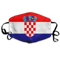 NUNOFOG Croatian Flag Unisex Safety Masks Washable and Reusable Cleaning Gardening Dust Respirator Mouth Masks for Men Women One Size