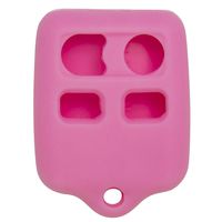 Keyless2Go New Silicone Cover Protective Case for 4 Button Remote Key Fobs FCC CWTWB1U345 CWTWB1U331 - Pink