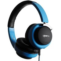 Boompods Hush Active Noise Canceling Headphones (Blue) On-Ear Comfort Earpads - 12 Hour Battery - Deep Bass - Powerful Noise Reduction