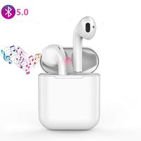 Bluetooth Headset Wireless Earbuds Sweatproof Sports Headphones with Charging Case Mini Size HD Stereo in-Ear Noise Canceling Earphones with Mic for Phone iOS Android Smart Phones