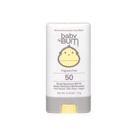 Baby Bum SPF 50 Sunscreen Face Stick | Mineral Roll-On UVA/UVB Face and Body Protection for Sensitive Skin | Fragrance Free | Travel Size | .45oz