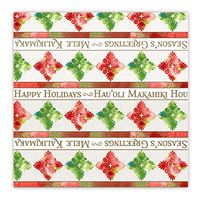 Hawaiian Holiday Gift Wrap Paper 2 Rolls Quilted Holidays