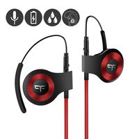 Origem HS-3 Bluetooth Headphones, Wireless Sports Earbuds with DSP Audio Algorithm, True Voice Recognition, Rotatable Ear Hook, Graphene Driver, Fast Charging and Built-in Smart Mic (Red)