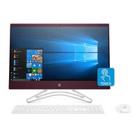 HP 24-F0048 23.8 Full HD IPS Backlit Touch WLED AMD A9-9425 4GB 1TB HDD All-in-One PC Microsoft Office 365 (Renewed)