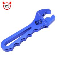 EVIL ENERGY AN Hose Fitting Adjustable Wrench Spanner Lightweight Aluminum 3AN-16AN Blue