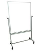 Luxor Mobile White Double Sided 36"" x 48"" Reversible Adjustable Magnetic Whiteboard Easel With Aluminum Frame 4 Casters electronic consumers
