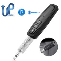 Wireless Bluetooth Receiver V4.1, Portable Hands-Free Bluetooth Car Kits 3.5mm Mini Aux Audio Jack Adapter Support TF Card for Car/Home Audio Stereo Music Streaming Sound System Headphone