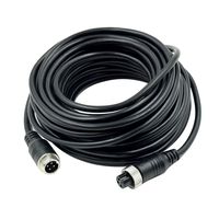 Hxchen 10M/33FT Car 4-Pin Aviation Video Extension Cable for CCTV Rearview Camera Truck Trailer Camper Bus Motorhome Vehicle Backup Monitor Waterproof Shockproof System - (1 Pc)