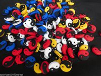 FidgetGear 10PCS New Bowl o' Fun Ying & Yang Tennis Vibration Damper-Mix Color
