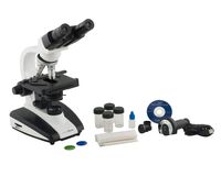 Pearington Metal Binocular Stereo Microscope; Science STEM Student Classroom Supplies; LED Illumination; Examinations and Laboratory applicants, 40X - 2500X Magnification