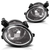 Fog Lights For BMW E46 M3 2001-2006 E39 M5 2000-2003 330I Sedan with ZHP Package 2003-2005 330CI Coupe & Convertible with ZHP Package 2004-2006 (Clear Real Glass Lens w/ 9006 12V 55W Bulbs)