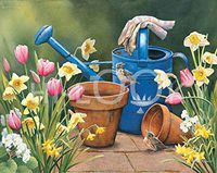 Hi-Look Microfiber Cleaning Cloth, bird design - Magnolia Morning - Oriole