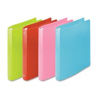 Wilson Jones ACCOHIDE Round Ring Binder, 0.5 Inch Capacity, Letter Size, Point Flexible Cover, Fashion Assorted Colors, One Binder, Color May Vary (A7040517E)