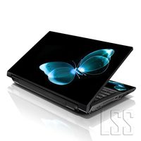 LSS 10 10.2 inch Laptop Skin Cover Compatible with HP Dell Lenovo Apple Asus Acer Compaq - Fits 7" 8" 8.9" 10" 10.2" (2 Wrist Pads Free) Neon Butterfly