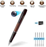 Hidden Camera Spy Camera Spy Pen LKcare 1080p HD Spy Camera Pen 2.5 Hours Video Taking Battery Life with 32GB Memory for Business Conference and Security