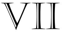 hBARSCI VII - Roman Numerals Vinyl Decal - 5 Inches - for Cars, Trucks, Windows, Laptops, Tablets, Outdoor-Grade 2.5mil Thick Vinyl - Black