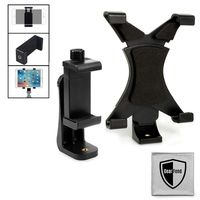 GearFend Universal Tablet Tripod Mount and Universal Smartphone Tripod Rotating Mount Plus Microfiber Cleaning Cloth ...