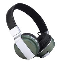 Belloc Over-Ear Wired Bluetooth Headphones HiFi Stereo Headset Earphones Active Noise Canceling Adjustable Built-in Microphone For MP3/Cell Phone Travel Work TV Computer (Army Green)