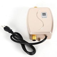 Water Heater, 3000W Mini Electric Tankless Instant Hot Water Heater 110V Bath Kitchen Washing Faucet US (Gold)