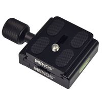 MENGS CL-50S Clamp + Quick Release Plate Aluminum Alloy For DSLR Camera and Tripod Head Compatible with Arca-Swiss Standard