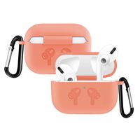 RUOQINI Compatible for Airpods Pro Case,Soft Silicone Protective Cover - Apricot